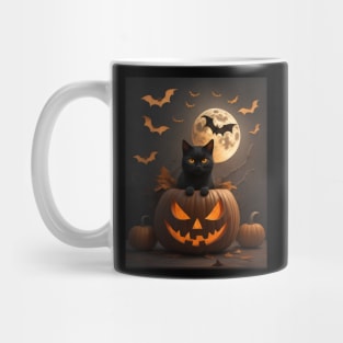 Halloween Pumpkin Cat 6 Mug